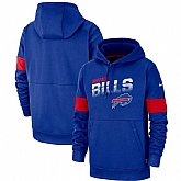 Buffalo Bills Nike Sideline Team Logo Performance Pullover Hoodie Royal,baseball caps,new era cap wholesale,wholesale hats
